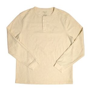 Member's Mark Men's Classic Fit Soft Waffle Knit Thermal Henley - Cream